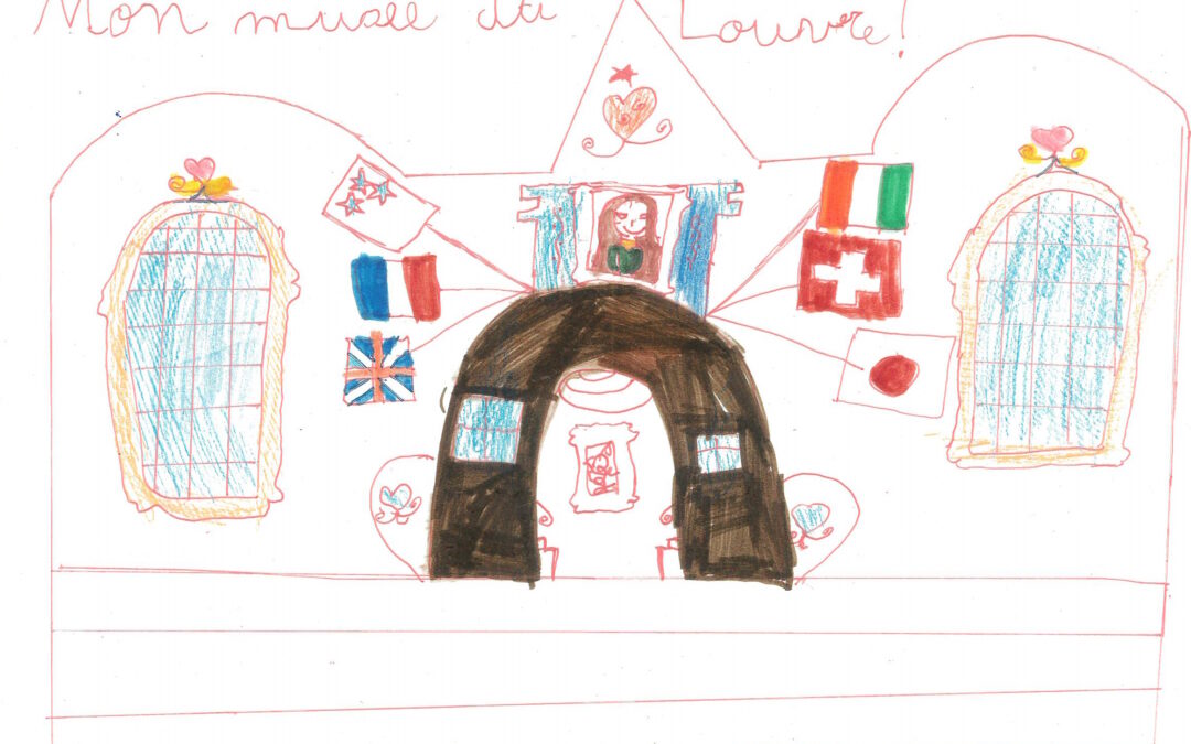 Le Louvre vu par une élève de CP grâce au dispositif « Classes à Paris »